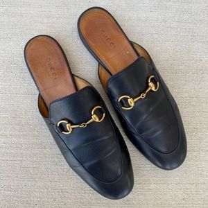 Gucci Princetown Leather Slipper Horsebit Mules